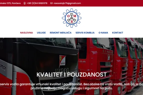 OMR servis kamiona, kombija i radnih mašina